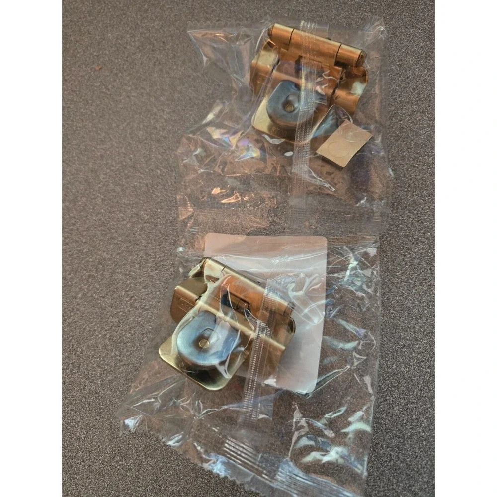 Champagne Bronze 3/8 Inset Cabinet Hinge Amerock (2-Pack)